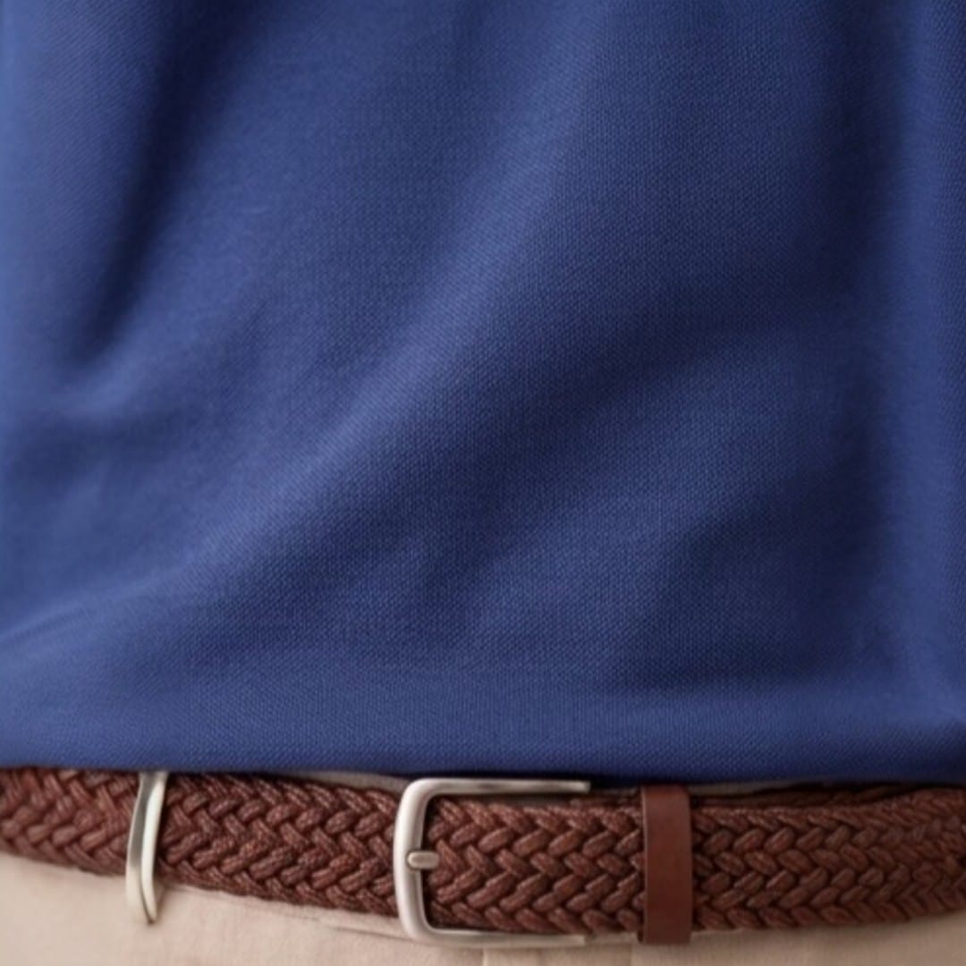 Standard Fit Short Sleeve Polo T-Shirt  (navy)