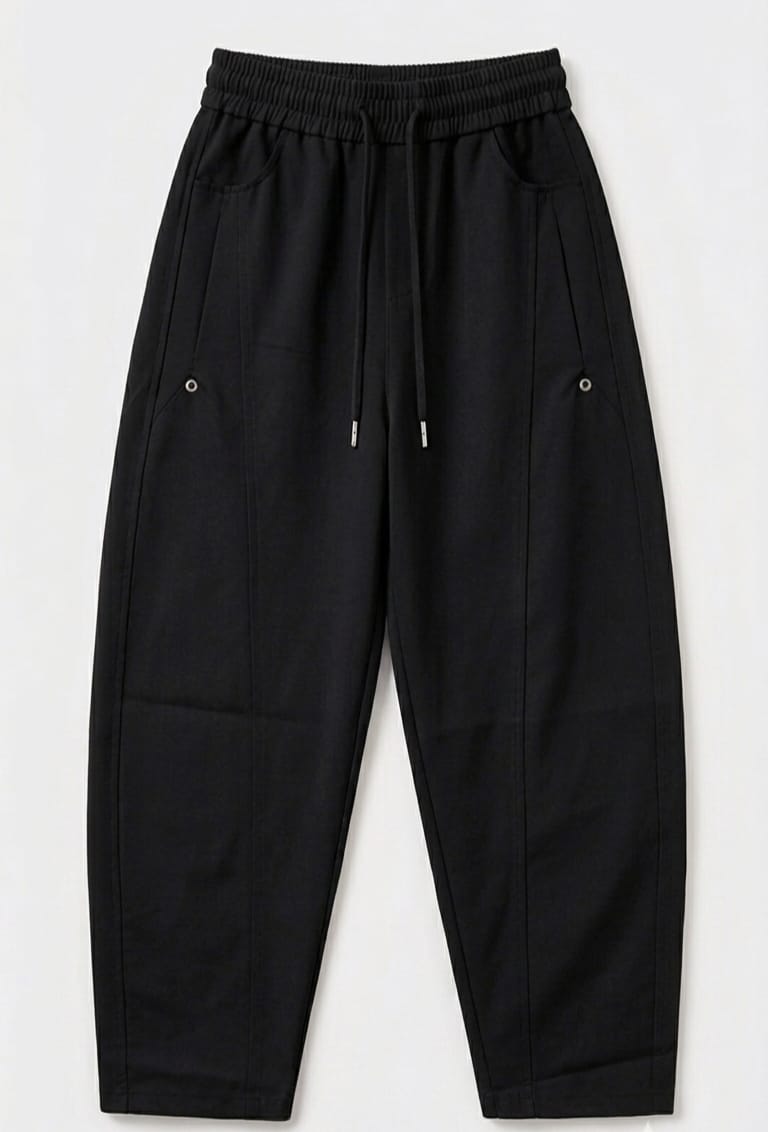 soft pants - Balloon Fit (black)