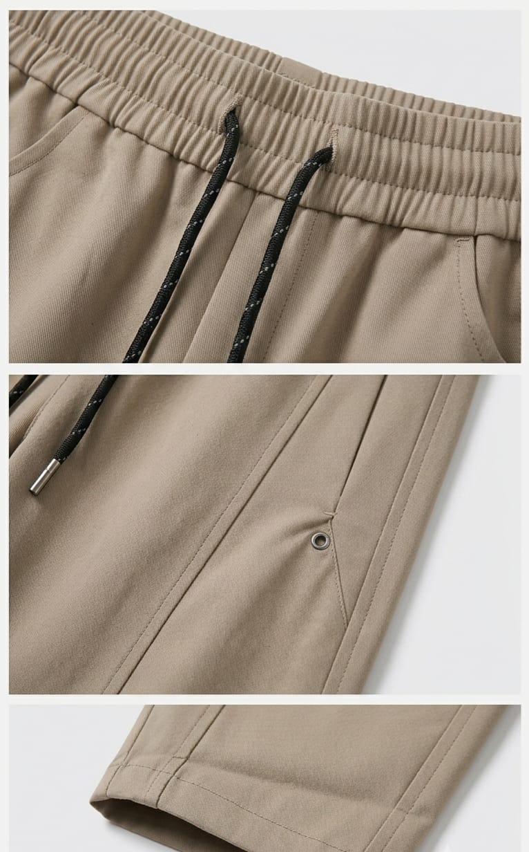 soft pants - Balloon Fit (Dark Beige)