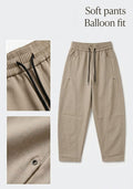 soft pants - Balloon Fit (Dark Beige)