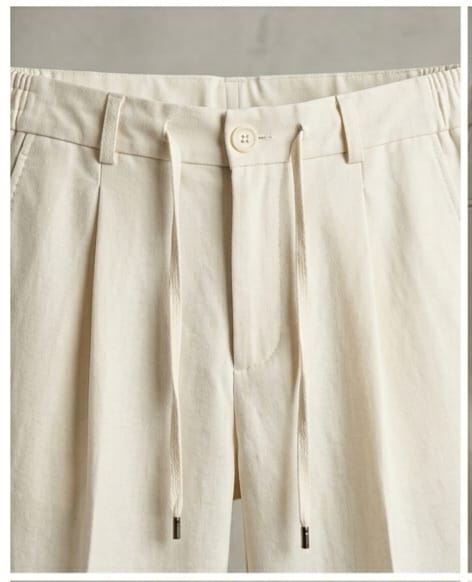 relaxed fit classic pants beige   بنطلون كلاسيك تلبيس مريح بيج