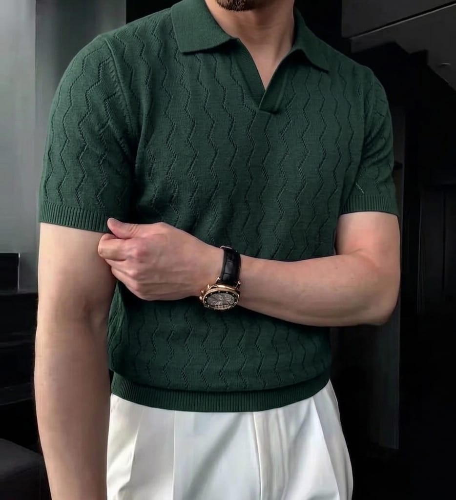 Polo T-Shirt (Olive Green)