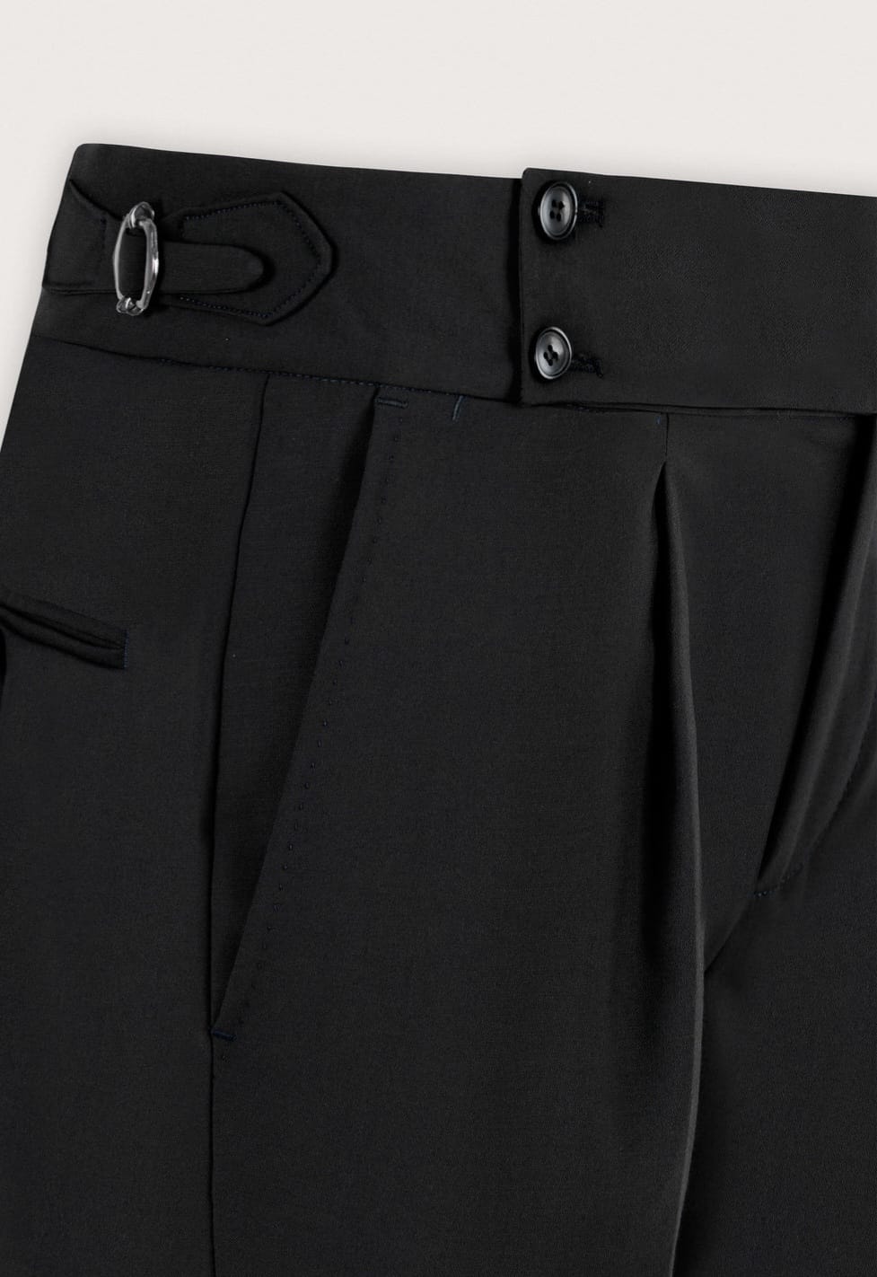 Men's High Waist Business Casual Men's Trousers turkish Style (black)