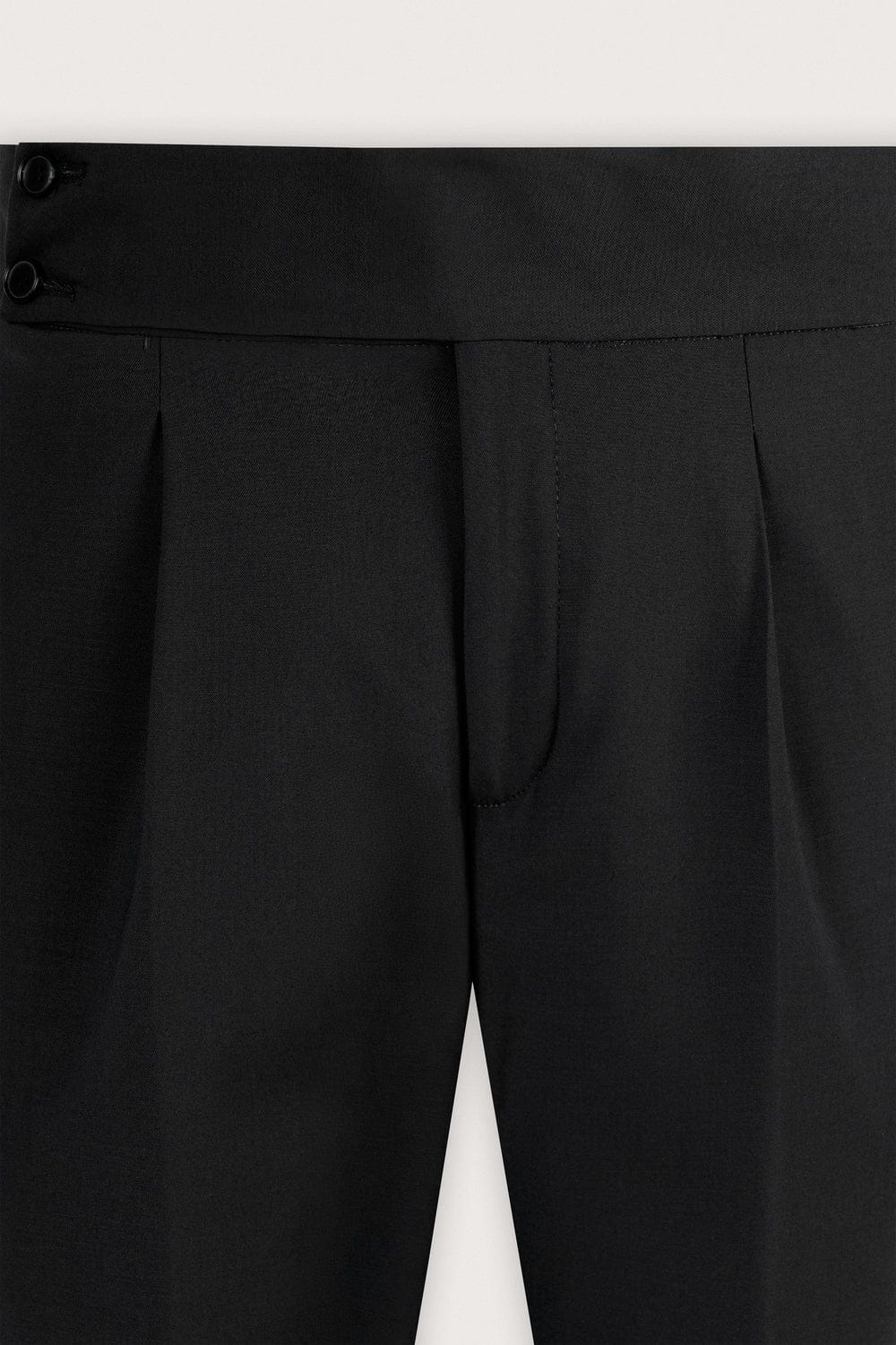 Men's High Waist Business Casual Men's Trousers turkish Style (black)