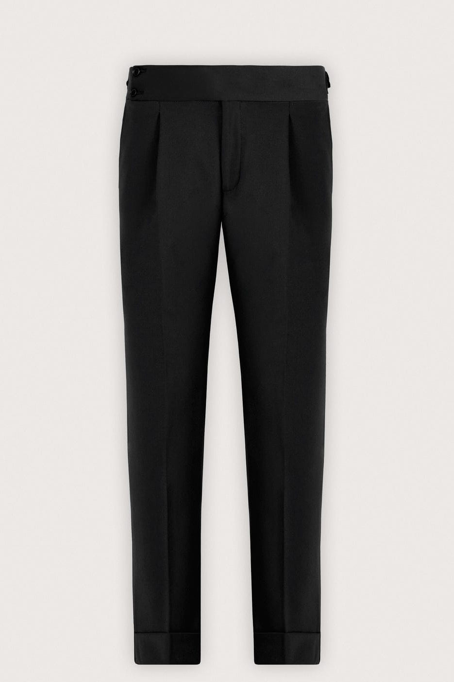 Men's High Waist Business Casual Men's Trousers turkish Style (black)