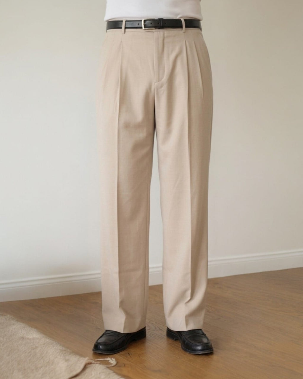 Wide Leg Pants (Beige)